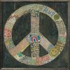 Sugarboo Designs Peace Art Print -  (Grey Wood)