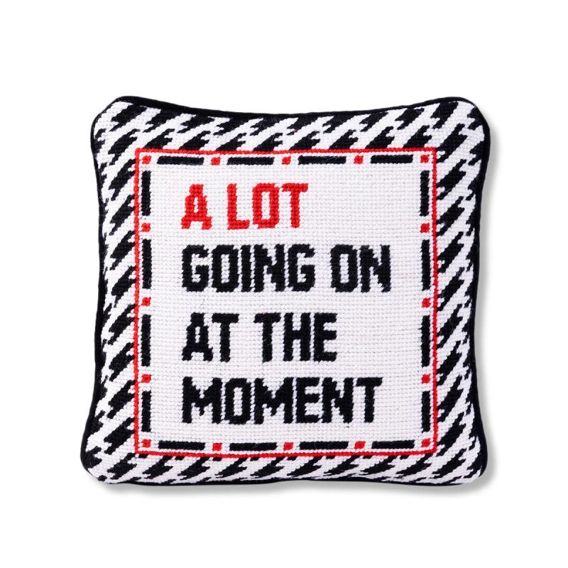 ALotGoingOnNeedlepointPillow