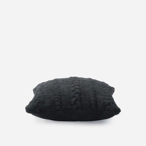 Braided Throw Pillow Black 3