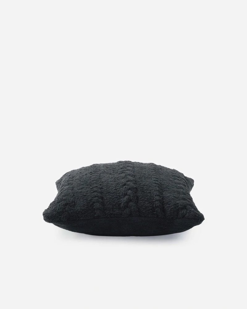 Braided Throw Pillow Black 3