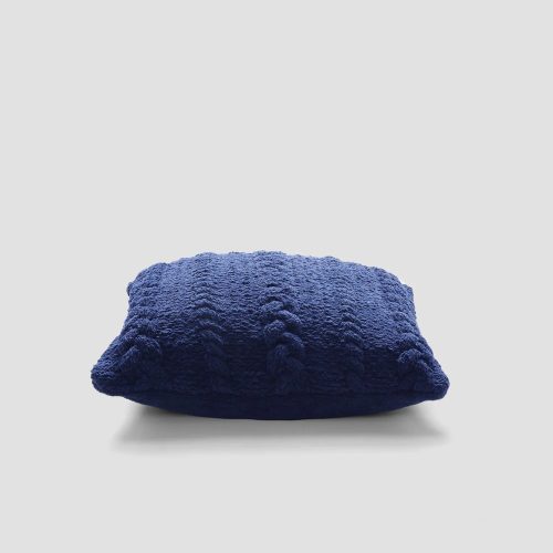 Braided Throw Pillow Navy 3