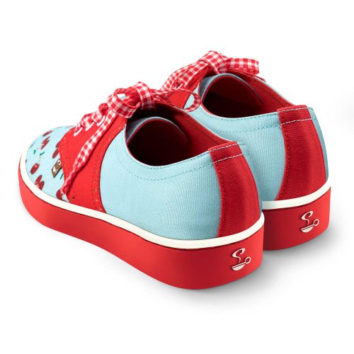 CHERRY BLUE sneakers saddle back