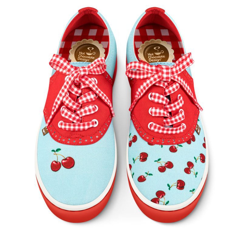 CHERRY BLUE sneakers saddle front