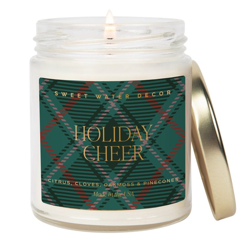 CJ121 HOLIDAY CHEER PATTERN CANDLE SWD 2024 WB 177425