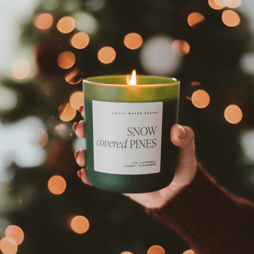 CL151 SNOW COVERED PINES SOY CANDLE 212953