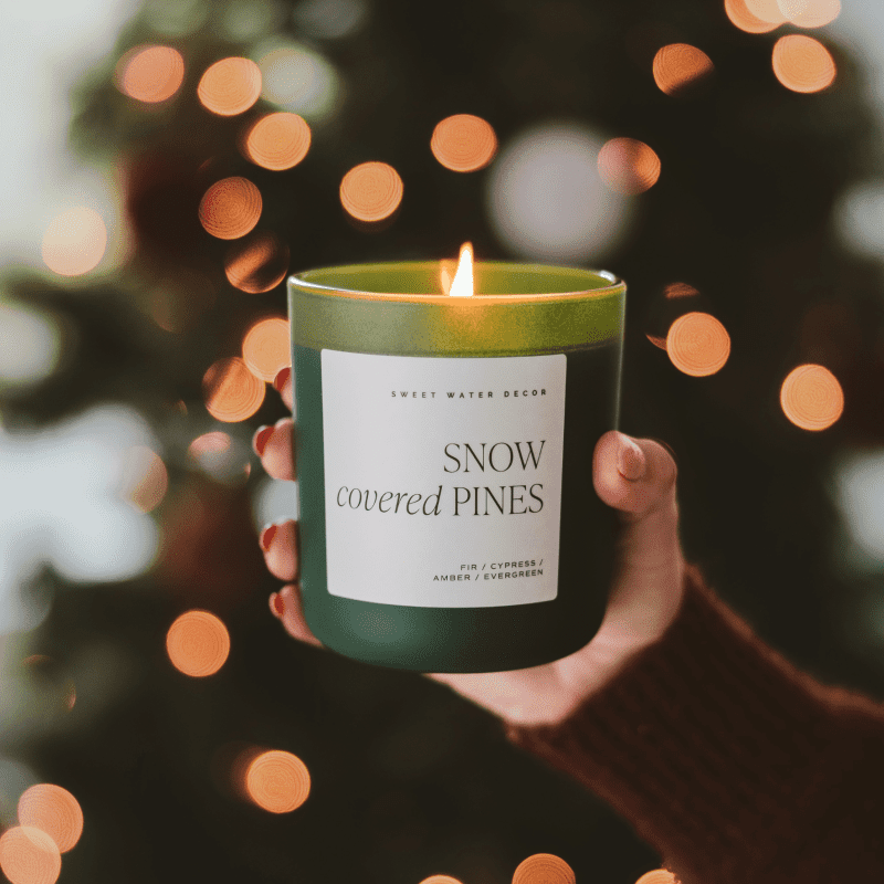 CL151 SNOW COVERED PINES SOY CANDLE 212953