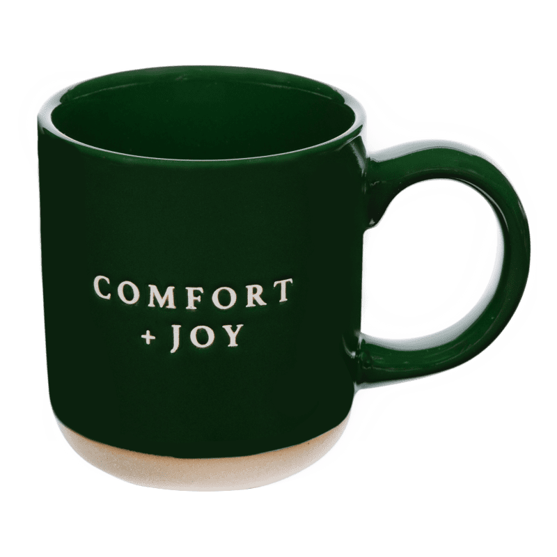 CM119 COMFORT JOY GREEN STONEWARE COFFEE MUG SOONA MAY 2023 SWEET WATER DECOR 1 928495