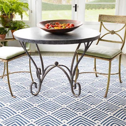 Dash & Albert Cleo Navy Indoor/Outdoor Rug