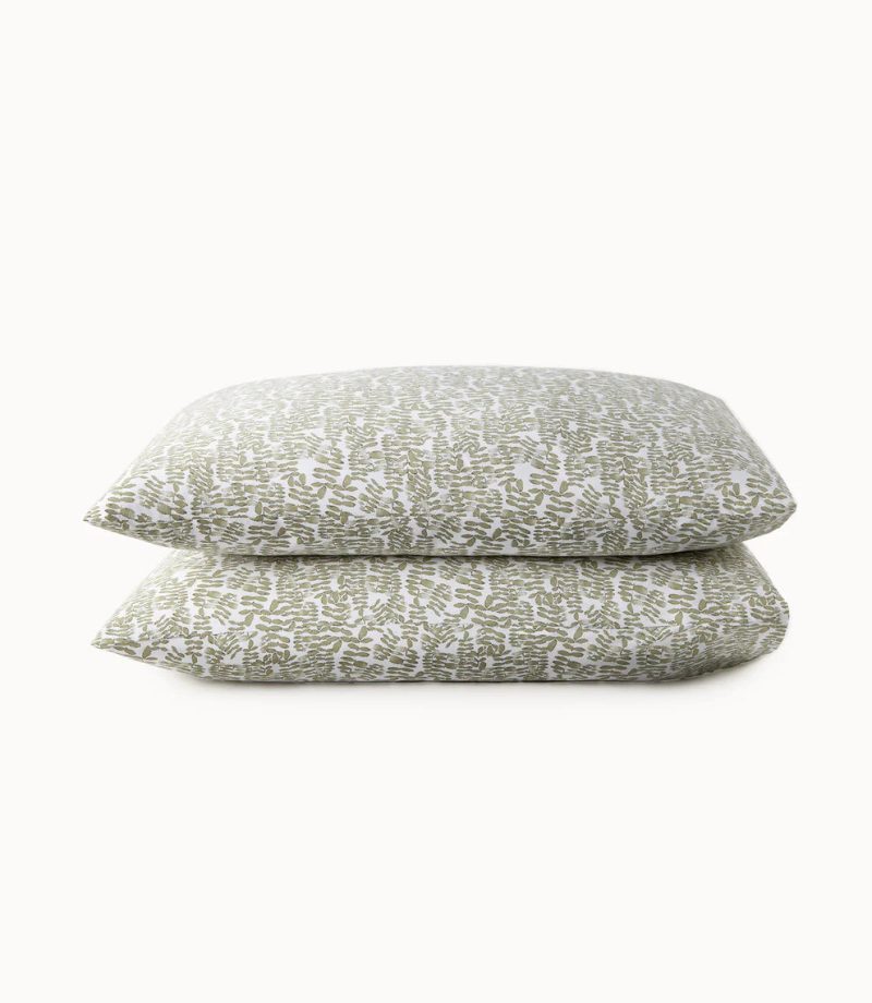 Fern Olive pillowcases cntr 1