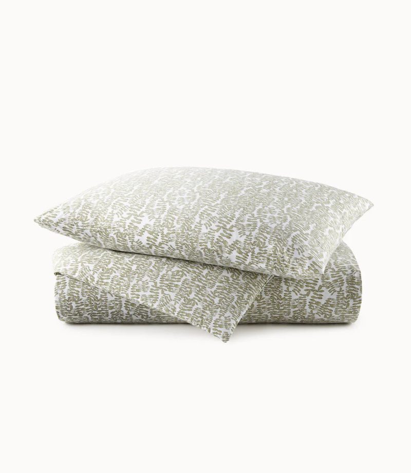 Fern Olive Duvet Sham cntr