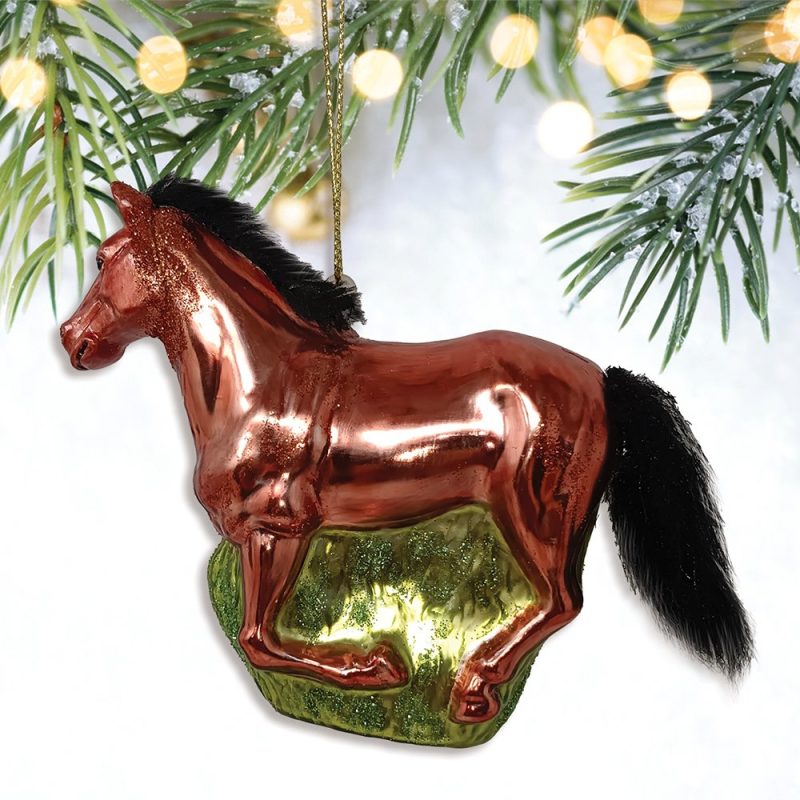 ForProduct 02AmericanQuarterHorseGlassChristmasOrnament EquestrianGiftMockupGroup 05 02