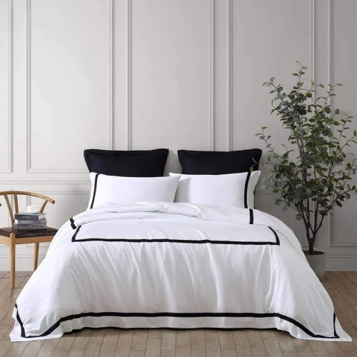 Frame Bamboo Duvet Cover Black03