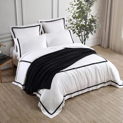 Frame Bamboo Duvet Cover Black04