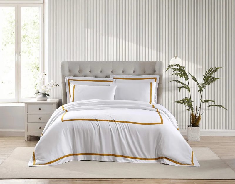 Frame Bamboo Duvet Cover Gold03