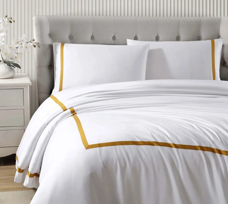 Frame Bamboo Duvet Cover Gold04