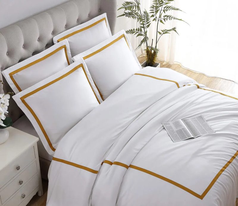 Frame Premium Bamboo Sham Set Gold03