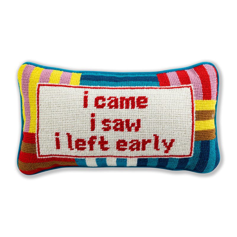 ICameISawNeedlepointPillow