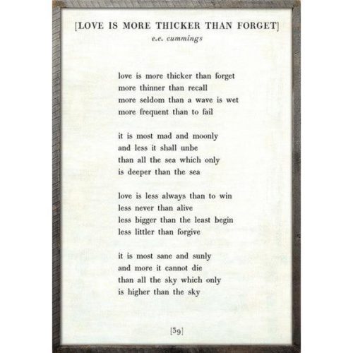 Sugarboo Designs Love is More Thicker - Poetry Collection Sign