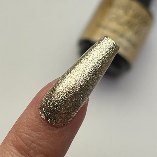 Madam Glam Glittery Soak Off Gel Gold 24k 2