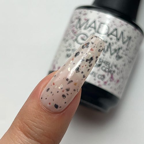 Madam Glam No Wipe Top Coat Fairy Dust Transparent 1