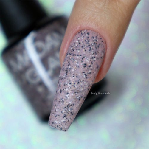 Madam Glam Soak Off Gel Pink Glittery Sand Gel 1