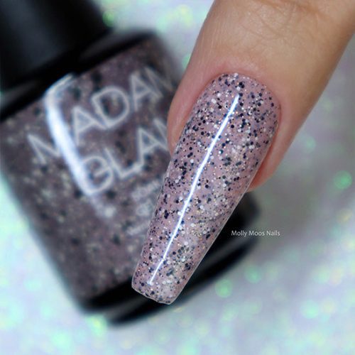 Madam Glam Soak Off Gel Pink Glittery Sand Gel 2