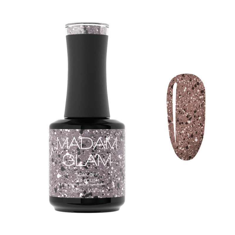 Madam Glam Soak Off Gel Pink Glittery Sand Gel 7