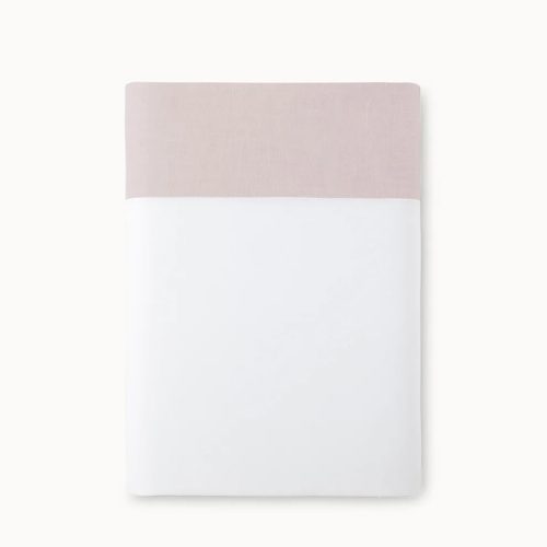 Mandalay Cuff Flat Sheet Blush Silo