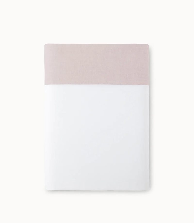 Mandalay Cuff Flat Sheet Blush Silo