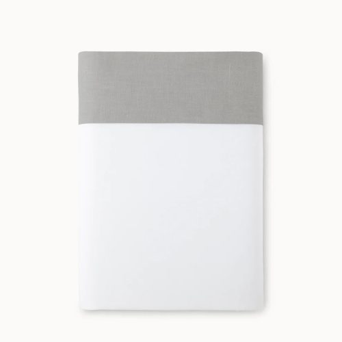 Mandalay Cuff Flat Sheet Gray Silo