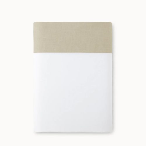 Mandalay Cuff Flat Sheet Linen Silo