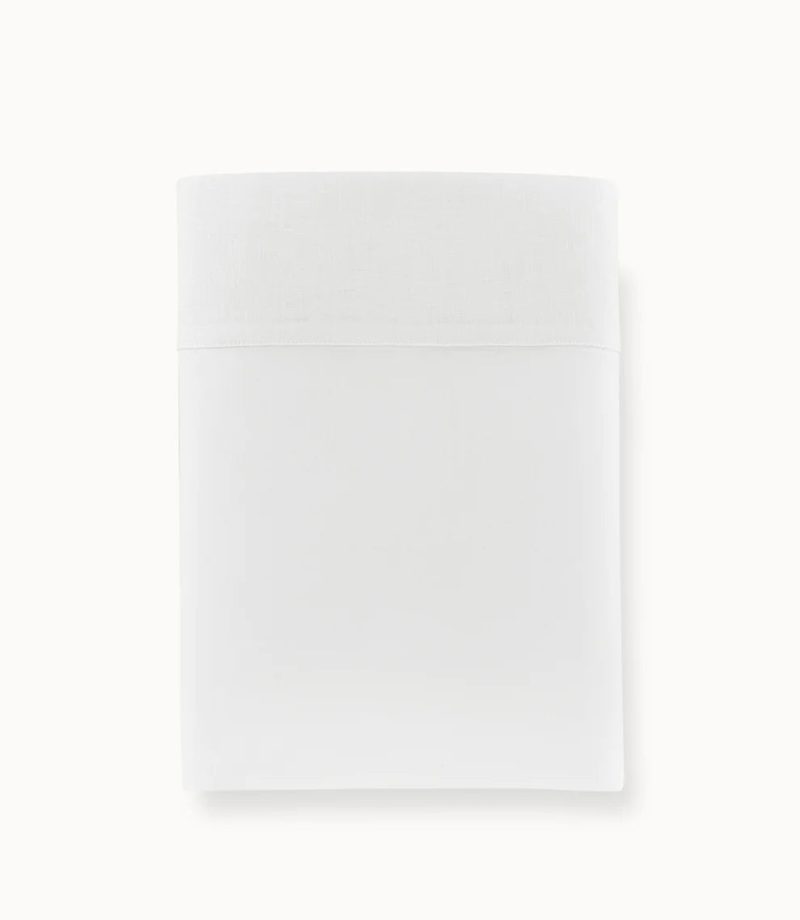 Mandalay Cuff Flat Sheet White