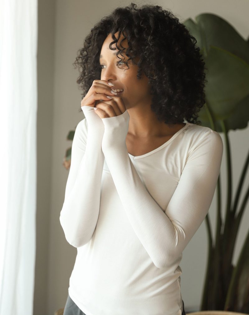 Naked Modal Long Sleeve Clear White