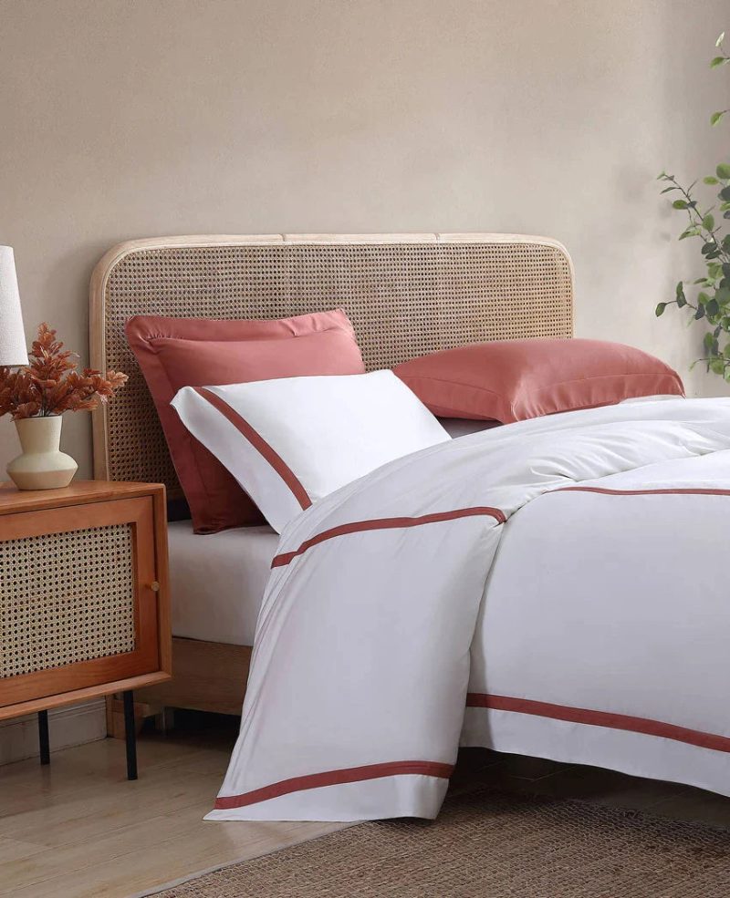 Natural Premium Bamboo Sham Set Clay 3