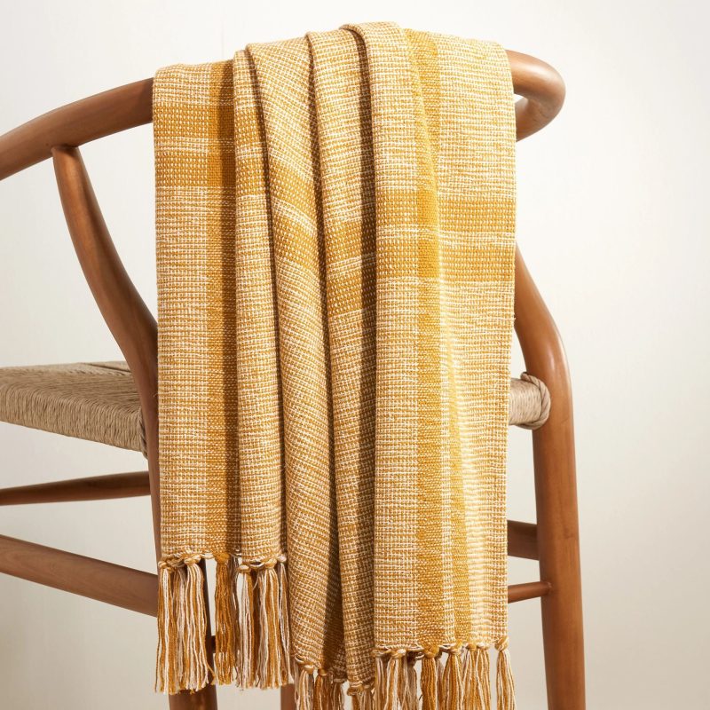 PC4590 Stevie Ochre Throw ProductShot