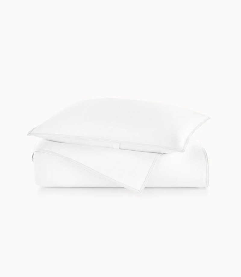 Pique White Duvet Sham cntr