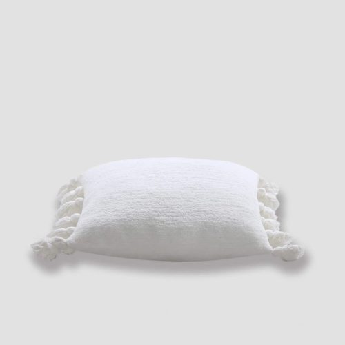 Pom Pom Throw Pillow Off White 3