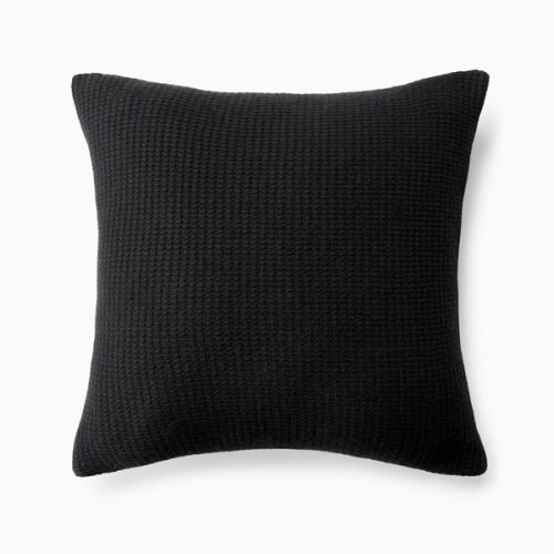 SFERRA FW23 ECOMM PETTRA DEC PILLOW BLACK SILO v2