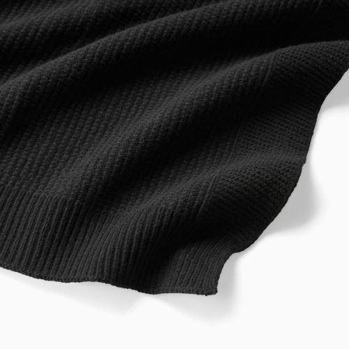 SFERRA FW23 ECOMM PETTRA THROW BLACK VIGNETTE v2