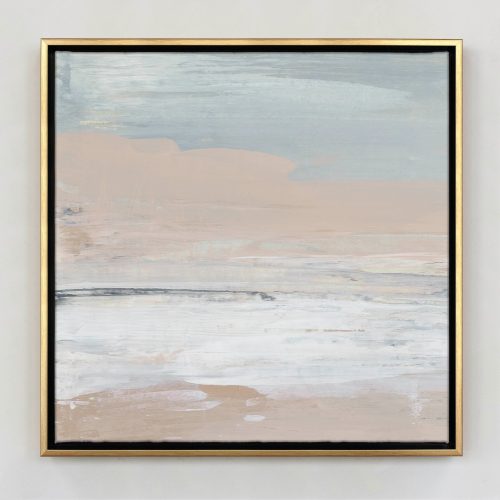 Silence No1 Gold 20x20 Canvas Floater