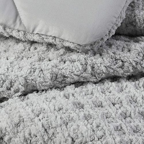 Snug Waffle Comforter Gray2