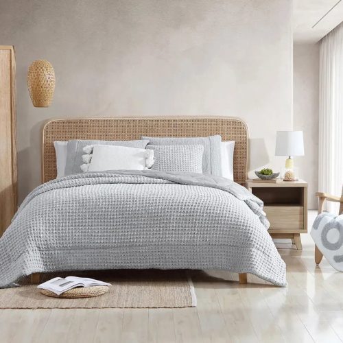 Snug Waffle Comforter Off Gray3