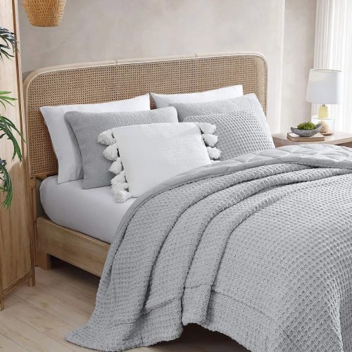 Snug Waffle Comforter Off Gray4