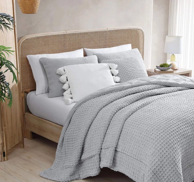 Snug Waffle Comforter Off Gray4