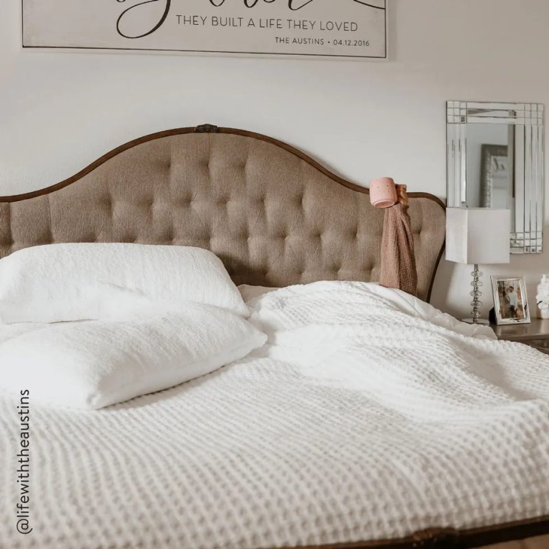 Snug Waffle Comforter Off White5