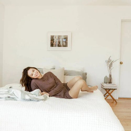 Snug Waffle Comforter Off White6