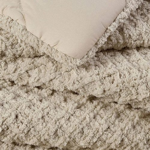 Snug Waffle Comforter Taupe2