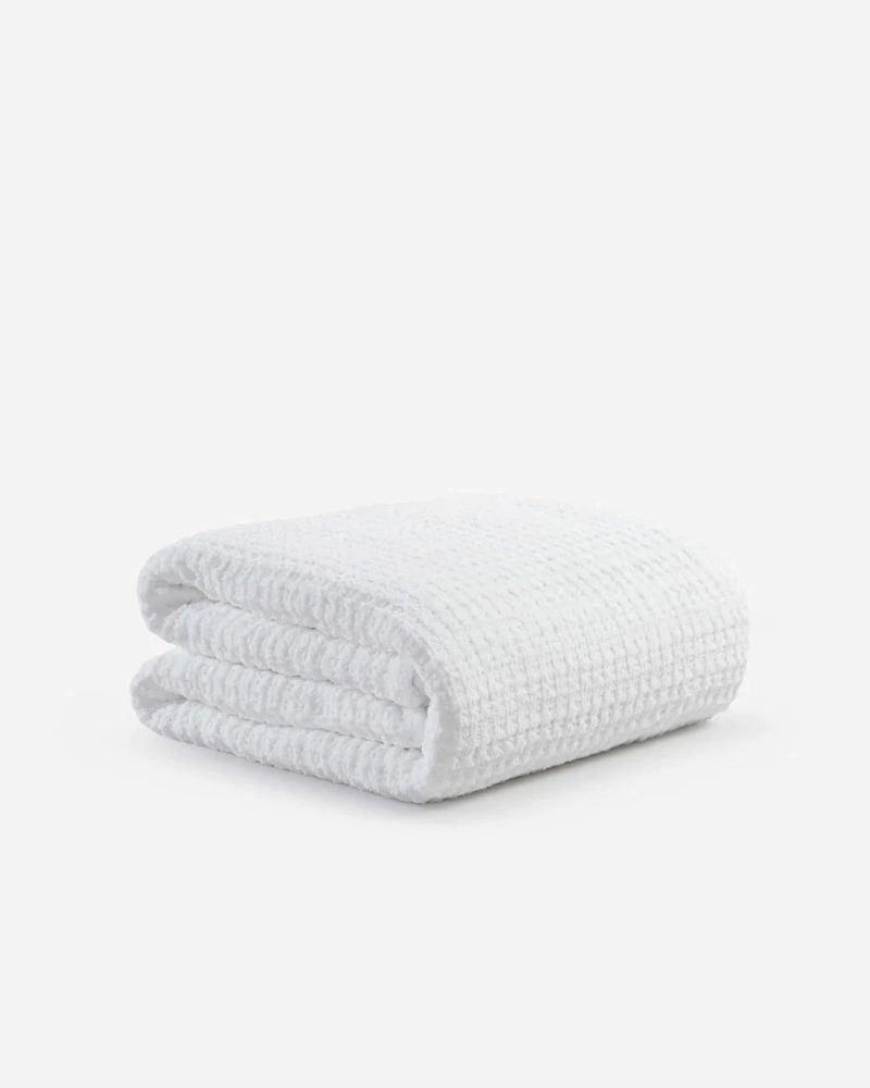 Snug Waffle Comforter White1