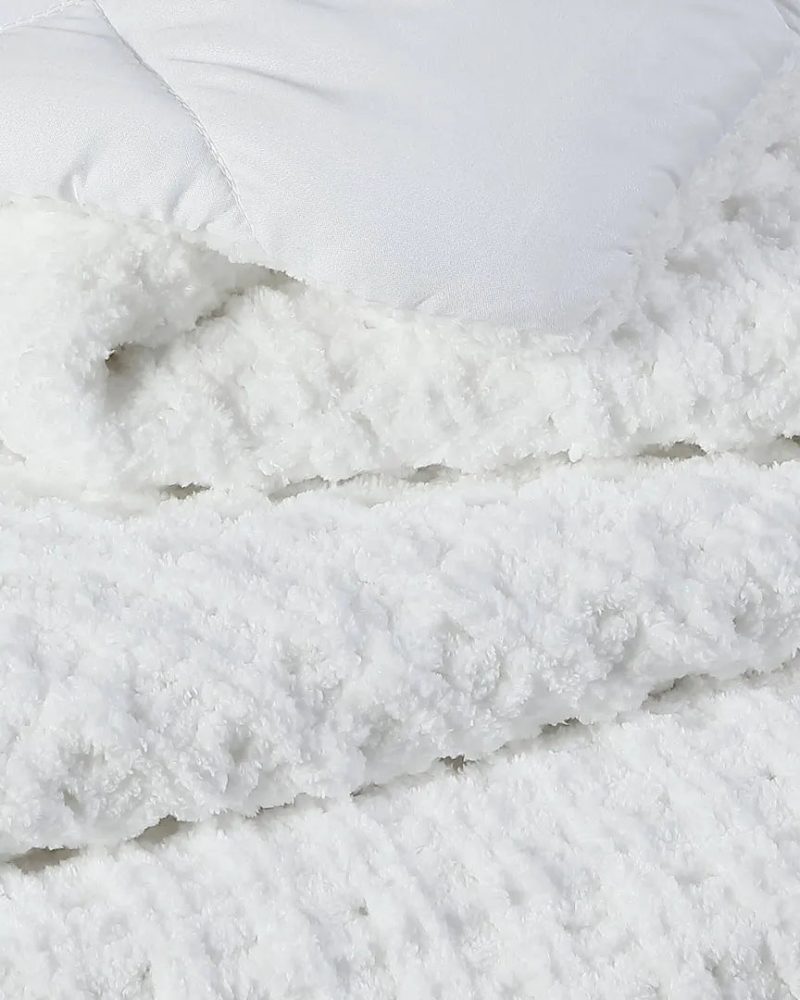 Snug Waffle Comforter White2