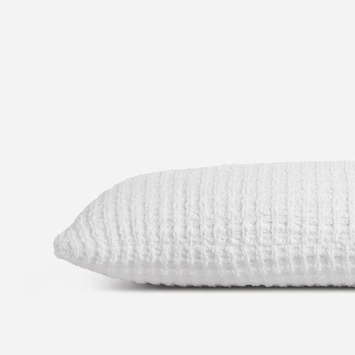 Snug Waffle Lumbar Pillow Clear White02